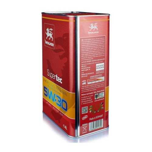 Моторна олива Wolver Supertec 5W-30 4л (4260360941399)