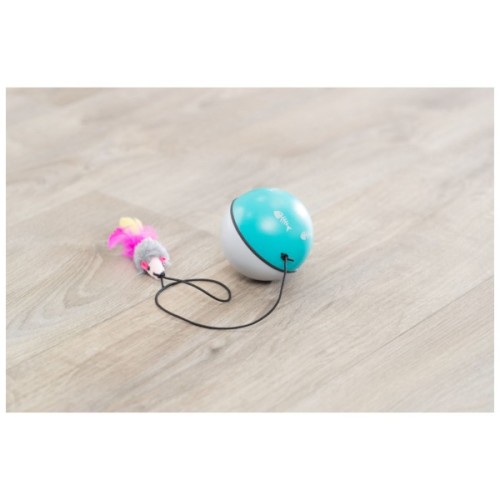 Іграшка для котів Trixie М'ячик з моторчиком і мишею 9 см (4011905045641)