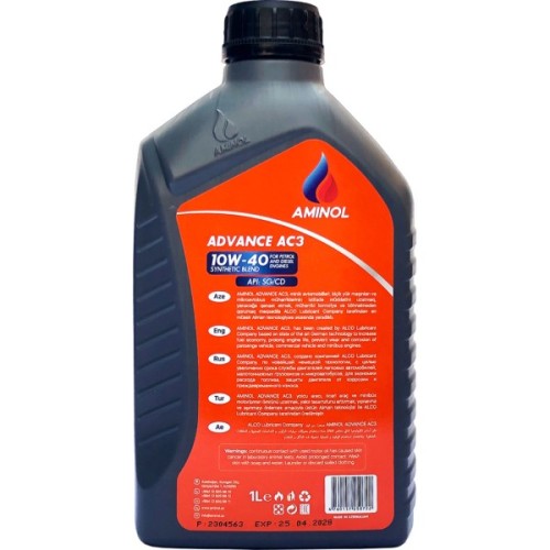 Моторна олива Aminol Advance AC3 10W40 1л (AM164949)