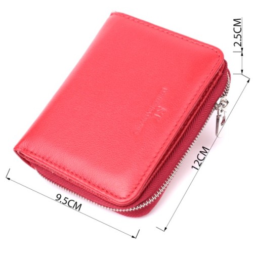 Гаманець ST Leather З натуральної шкіри Червоний (22552)