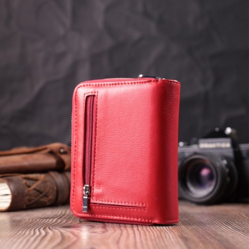 Гаманець ST Leather З натуральної шкіри Червоний (22552)