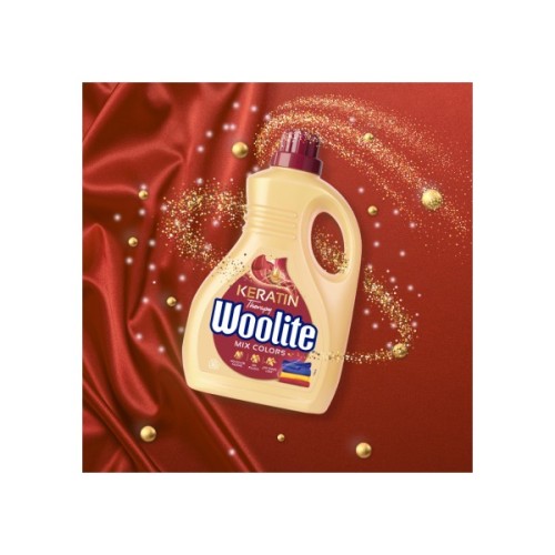 Гель для прання Woolite Для кольорових тканин З кератином 1.8 л (5900627090444)