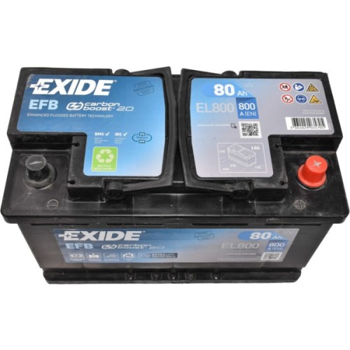 Акумулятор автомобільний EXIDE START-STOP EFB 80A (EL800)