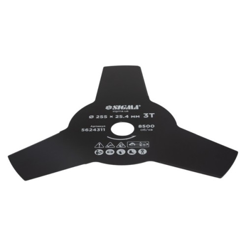Ніж для тримера Sigma 255x25.4мм, 3Т (5624311)