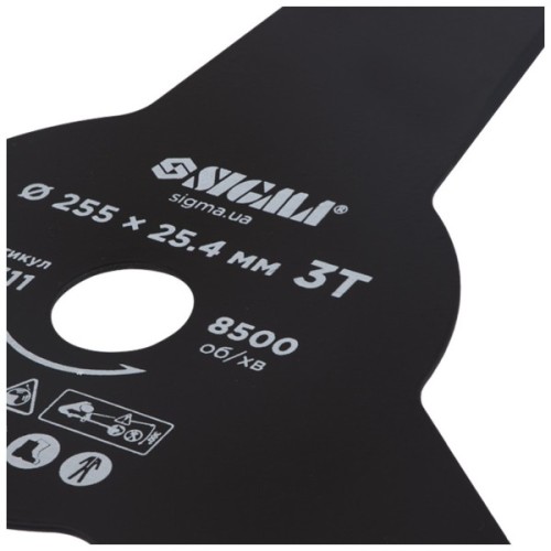 Ніж для тримера Sigma 255x25.4мм, 3Т (5624311)