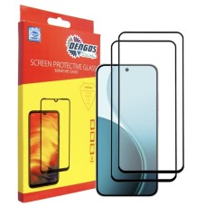Скло захисне Dengos OPPO Reno14 / Reno14 F / Reno14 FS 5G Black 2 pcs (DG-TG2P-93)