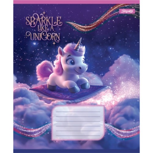 Зошит 1 вересня Unicorn А5 12 аркушів коса лінія (768129)