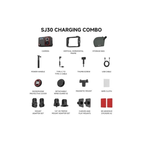 Екшн-камера SJCAM SJ30 Charging Combo (6972476165689)