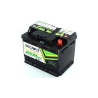 Акумулятор автомобільний DECARO 60Ah-12v AGM Start-Stop (242х175х190), R, EN680 (6СТ-60 (0) AGM)