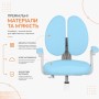 Дитяче крісло FunDesk Buono Blue з підлокітниками та підставкою для ніг (Buono Blue)