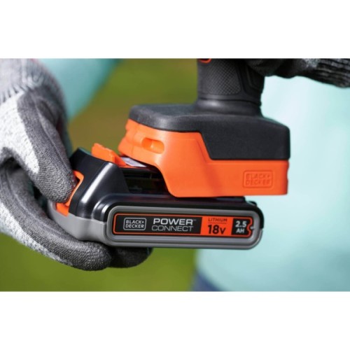 Секатор Black&Decker 18V, 2Ah, чистий зріз 25мм (без АКБ та ЗП) (BCPP18B)
