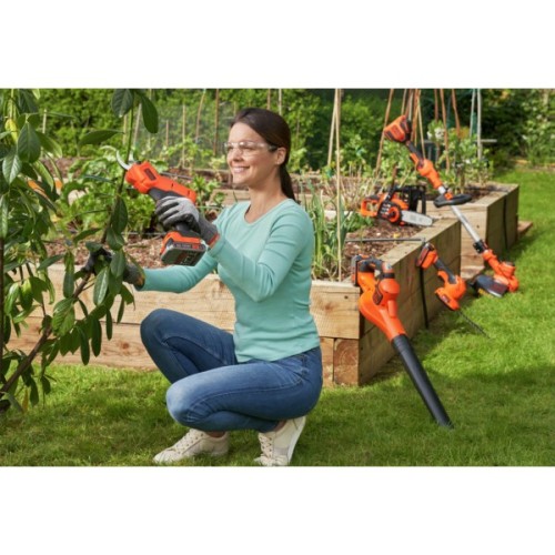 Секатор Black&Decker 18V, 2Ah, чистий зріз 25мм (без АКБ та ЗП) (BCPP18B)