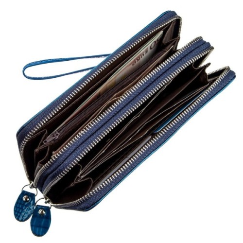 Гаманець Kivi З екошкіри Синій (19022)