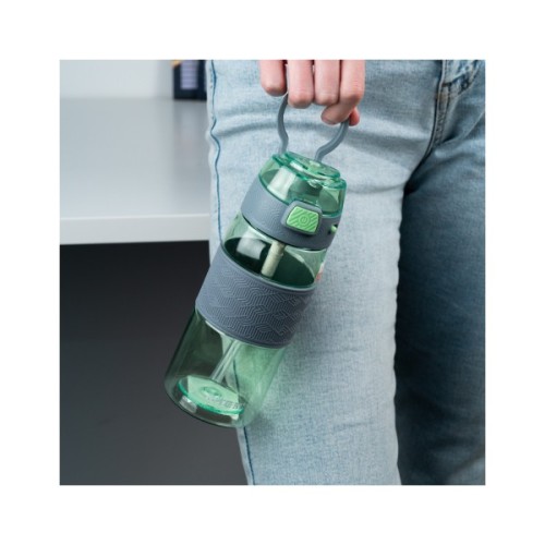 Поїльник-непроливайка Kite 600 мл, зелено-сіра (K24-1201-2)