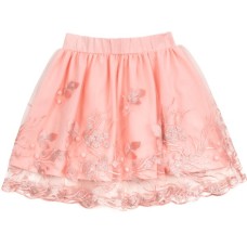 Спідниця дитяча Breeze фатинова з вишивкою (14197-134G-peach)