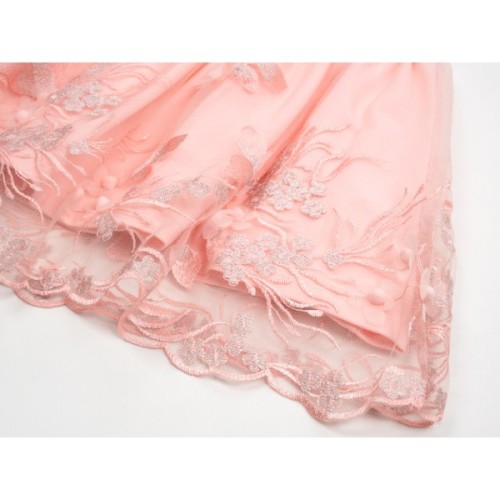 Спідниця дитяча Breeze фатинова з вишивкою (14197-134G-peach)
