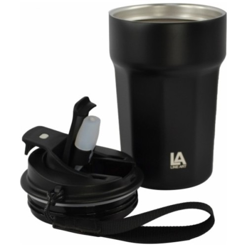 Термокружка Line Art Comfy 380 мл чорний (60022222LA-01)