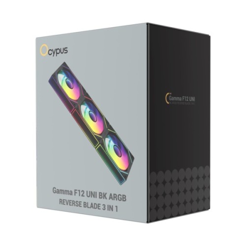 Кулер до корпусу OCYPUS GAMMA F12 UNI BK ARG (GAMMA-F12-BK3AM01U-GL)