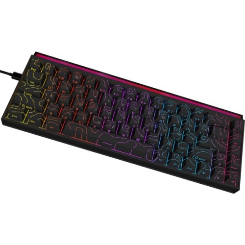 Клавіатура Ajazz NK68 Red Switch USB UA Black (NK68-R-S-B)