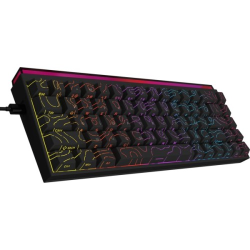 Клавіатура Ajazz NK68 Red Switch USB UA Black (NK68-R-S-B)