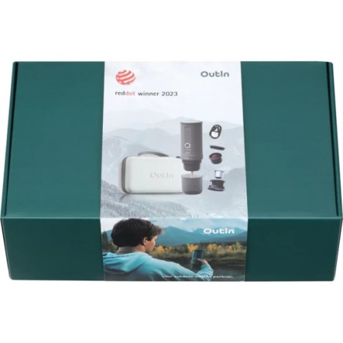 Портативна кавоварка Outin Nano Espresso Machine в дорожньому футлярі OTEM-01 Space Grey (OTEM-01-SG-BAG)