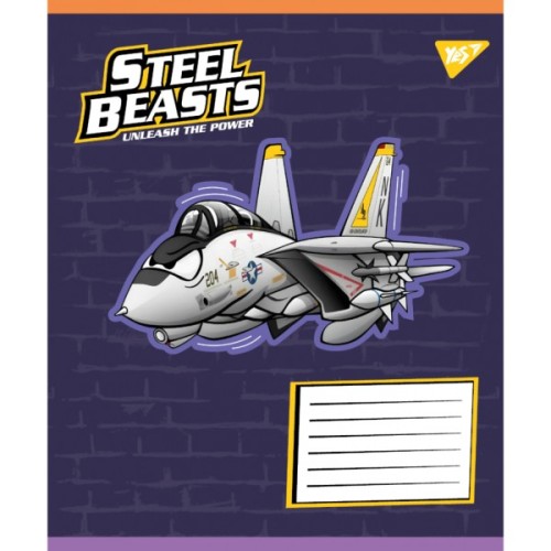 Зошит Yes Steel Beasts А5 12 аркушів лінія (767710)