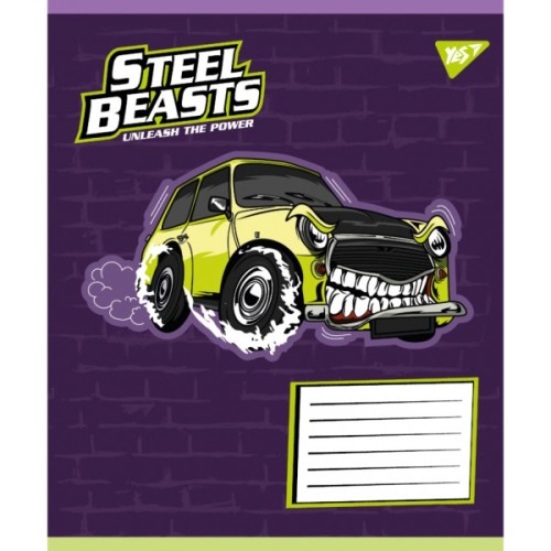 Зошит Yes Steel Beasts А5 12 аркушів лінія (767710)