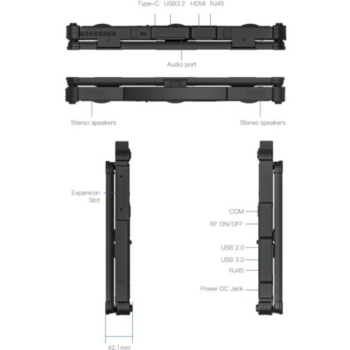 Ноутбук Vinga Scout X14A (X14A-1235161024BWP)