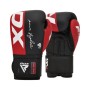 Боксерські рукавички RDX REX F4 Red/Black 14 унцій (BGR-F4R-14OZ)