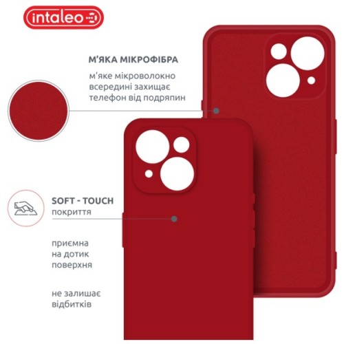 Чохол до мобільного телефона Intaleo SoftShell Apple iPhone 15 Red (1283126585241)
