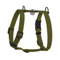 Шлея для собак WAUDOG Magnet анатомічна Н-подібна з QR-паспортом, магнітна пряжка-фастекс L хакі (262431)