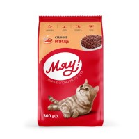 Сухий корм для кішок Мяу! зі смаком м'яса 300 г (4820215364560)