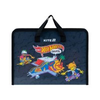 Папка - портфель Kite на блискавці A4 Hot Wheels, 1 відділення (HW25-202)