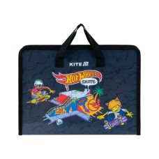 Папка - портфель Kite на блискавці A4 Hot Wheels, 1 відділення (HW25-202)