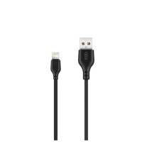 Дата кабель USB 2.0 AM to Lightning 2.0m 2.1A black XO (XO-NB-103-L-2-BK)