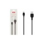 Дата кабель USB 2.0 AM to Lightning 2.0m 2.1A black XO (XO-NB-103-L-2-BK)