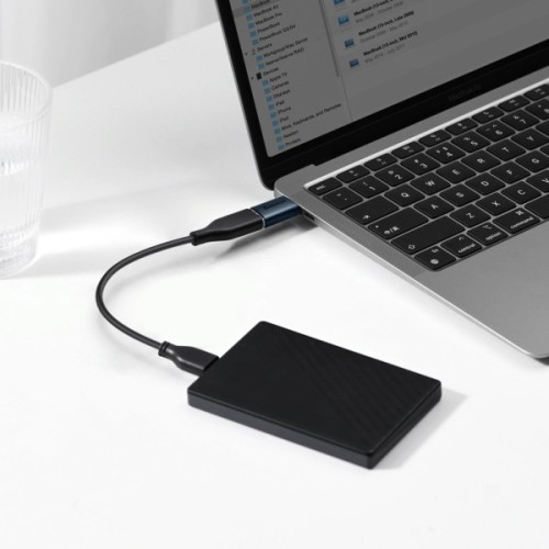 Перехідник OTG USB 3.1 AF to USB-C blue Baseus (ZJJQ000003)