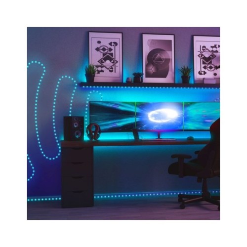 Гірлянда Twinkly Smart LED, Dots 400 RGB LED Lights String Black Wire Plug IP44 20м (TWD400STP-BEU)