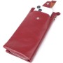 Гаманець ST Leather Шкіряний з відділенням під телефон Бордовий (23102)