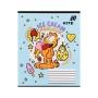 Зошит Kite Garfield, 12 аркушів, коса лінія (GF26-235)