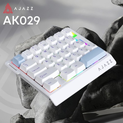 Клавіатура Ajazz AK029 Ice Island Magnetic Switch USB UA White/Blue (AK029-I-WB)