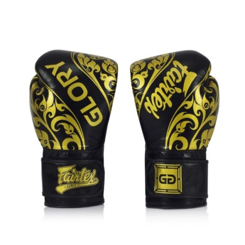 Боксерські рукавички Fairtex BGVG2 Velcro Black 14 унцій (бинти в комплекті) (BGVG2_Velcro_14oz_Black)