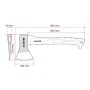 Сокира Alloid Pro, ручка з фібергласу, 1500г, 90см (AF-70141500)