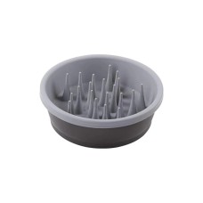 Посуд для собак Dexas Миска для повільного годування 1.44 л світло-сіра (0084297309572)