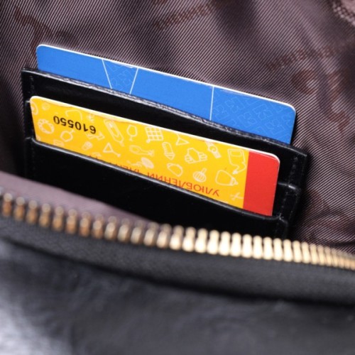 Сумка Vintage З гладкої екошкіри Чорна (22770)