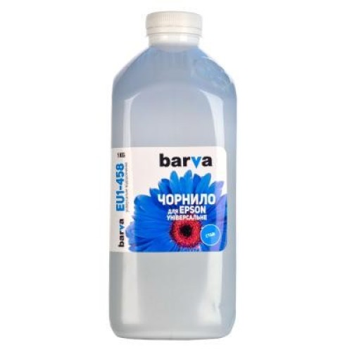 Чорнило Barva Epson universal 1, water-soluble, 1 кг CYAN (EU1-458)