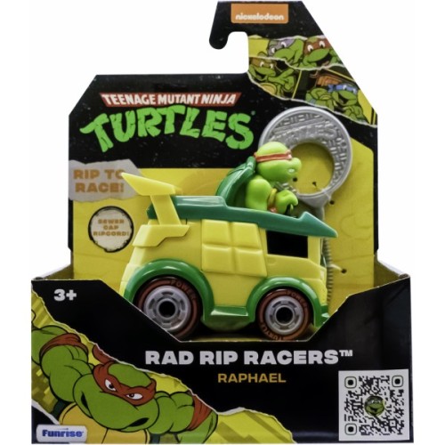 Ігровий набір Funrise TMNT Черепашки-ніндзя класичні Гонщик з лаунчером Рафаель (71020)