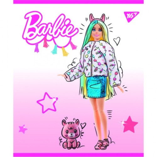 Зошит Yes А5 Barbie 18 аркушів клітинка (766813)