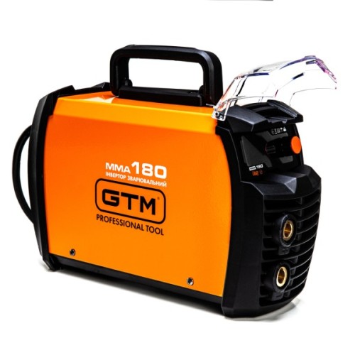 Зварювальний апарат GTM інвертор MMA-180DS LED, 180А, 1,6-4,0мм, 220В дисплей (MMA-180DS LED)