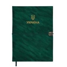 Тижневик Buromax датований 2026 PATRIOT VELOUR, А5 зелений (BM.21133-04)